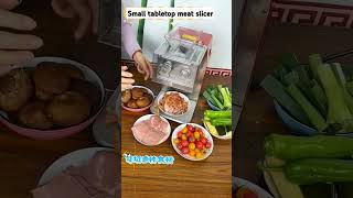 Small tabletop meat slicer shorts machine [upl. by Hamian]