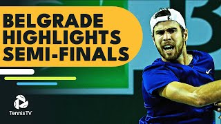 Djokovic vs Khachanov Fognini vs Rublev  Belgrade 2022 SemiFinal Highlights [upl. by Wrand]