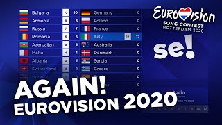 Eurovision 2020 Again  Grand Final Show amp Voting [upl. by Sudhir321]