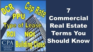 7 Commercial Real Estate Terms You Should Know [upl. by Bensky594]