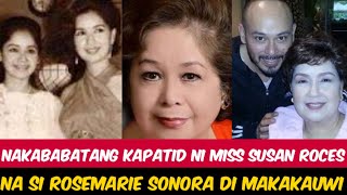 ROSEMARIE SONORA DI MAKAKAUWI SA LIBING AT BUROL NG KAPATID NA SI SUSAN ROCES [upl. by Heddy58]