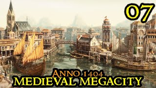 PIRATE ATTACK  Anno 1404 MEGACITY  HARD amp IAAM Mod  City Builder Part 07 [upl. by Schnapp]