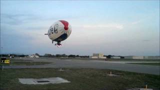 MetLife Snoopy Blimp Sunset Landing SRQ Sarasota FL [upl. by Aisatan995]