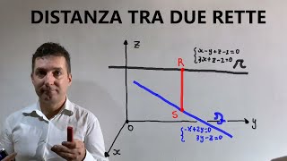 Distanza tra due rette nello spazio Geometria lineare nello spazio Esempio compito esame [upl. by Crissy]