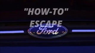 2013 Ford Escape Maintenance Schedule HOW TO ESCAPE [upl. by Edrahs]