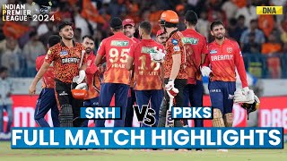 SRH Vs PBKS Full Match Highlights Sunrisers Hyderabad Vs Punjab Kings Match Scorecard I IPL 2024 [upl. by Elacim]