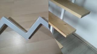 Eine Treppe aus Holz und Metall selber bauen Selber machen [upl. by Buchheim]