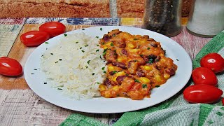 Rezept Reis mit mexikanische Erdnuss Soße  vegan [upl. by Ahsoet]