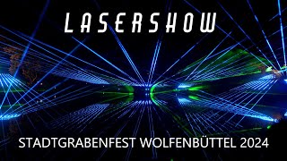 LASERSHOW STADTGRABENFEST WOLFENBÜTTEL 2024  Wolfenbüttel Statdgraben  14092024  4K [upl. by Milford]