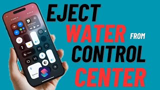 How to Eject Water from iPhone Control Center in iOS 18  Hindi [upl. by Adamsen]