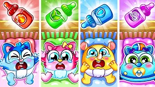 Four Element Bottle Milk Feeding Song 🔥❄️🍃💦Where Is My Milk😭🍼 Baby Care  BabyZoo  Nursery Rhymes [upl. by Kerwon]