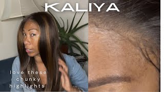 Outre Kaliya 🔥 Major Highlights  Lace Frontal Wig Review and Tutorial [upl. by Anelram]