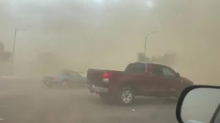 Haboob creates wild conditions for Arizona commuters [upl. by Townsend]