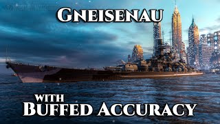 World of Warships Gneisenau With Buffed Accuracy [upl. by Rotman940]