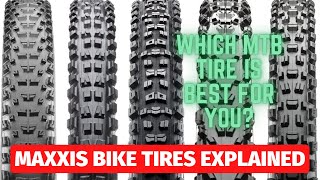 Maxxis Mountain Bike Tires explained  Minion Assegai Dissector and more [upl. by Belldas]