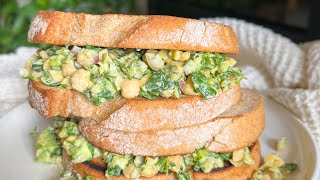 Chickpea Salad Chopped Sandwich Easy amp Delicious [upl. by Faith]