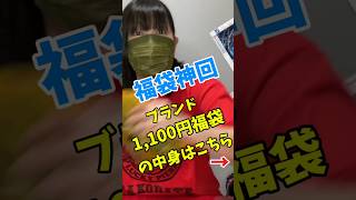 【福袋神回】ブランド1100円福袋 福袋 shorts [upl. by Girhiny933]