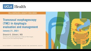 Transnasal Esophagoscopy TNE in Dysphagia Evaluation and Management  Dinesh K Chhetri MD  UCLA [upl. by Oimetra492]