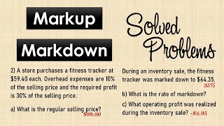 Markup and Markdown  Solved Problems [upl. by Leamse]