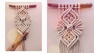 NEW Macrame Pattern Tutorial 2024  Macrame Wall Hanging [upl. by Bish89]