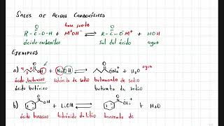 Sales de ácidos carboxílicos [upl. by Ardnahc850]