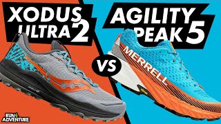 MY ULTIMATE SHOWDOWN  Saucony Xodus Ultra 2 vs Merrell Agility Peak 5  Run4Adventure [upl. by Remy]