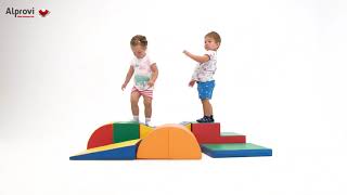 Soft Play foam speelblokken set 11 8delig XL  Alprovi [upl. by Hafler192]