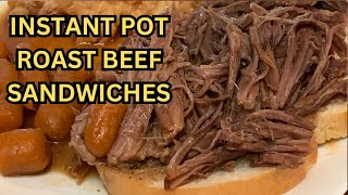 INSTANT POT ROAST BEEF SANDWICHES [upl. by Fernande991]