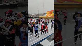 Sinterklaas arriveerde in Enkhuizen 🇳🇱 subscribe netherlands [upl. by Flori]