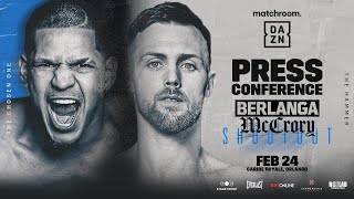 Edgar Berlanga Vs Padraig McCrory Final Press Conference [upl. by Ruperto]