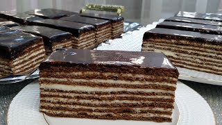 Торт СПАРТАКШоколадный ТортСпартак тортини тайёрлашSPARTAK Cake Заварной крем ГЛАЗУРЬ Spartak [upl. by Eadahs]