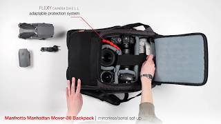 Manfrotto Manhattan Mover30 Backpack for DSLRCSC  Big capacity compact pack [upl. by Yht829]