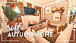 🍁 soft autumn one story house  no gamepass  bloxburg build amp tour  itapixca builds [upl. by Nere399]