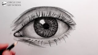 How to Draw a Realistic Eye Narrated for Beginners [upl. by Iruj80]