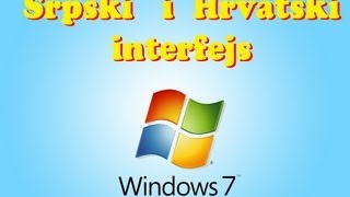 Kako instalirati Srpski cirilica latinica i Hrvatski jezik Windows 7 Ultimate [upl. by Koloski]