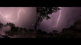 Outstanding Lightning in SloMo on 5224 1st POV [upl. by Ardnos723]