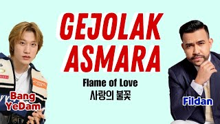 Fildan X Bang Yedam  Gejolak Asmara BIndoKorEng Color Coded Lyrics [upl. by Koren]