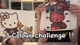 3 colour challenge with mateya THE LOSER DRINKS LEMON JUICE  youtube [upl. by Maggs]