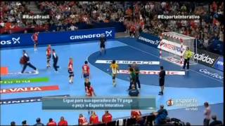 Handball Brasil x Sérvia  Final Campeonato Mundial 2013 [upl. by Leone]