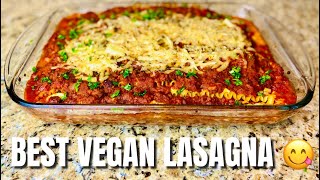 🔥 BEST VEGAN LASAGNA RECIPE  W REVIEW FROM KatNaturalBeauty [upl. by Ennayllek]