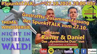 Gegenwind Altötting  Zusammenfassung SpunktTALK 27102024 [upl. by Ainitsirc655]