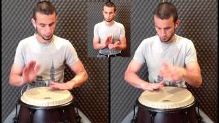 Columbia On Congas Slow Example [upl. by Sialac]