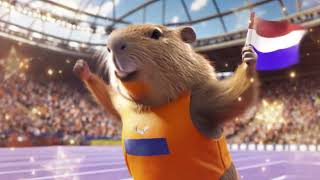 Capybara Music  Het Wilhelmusı  National Anthem Of The Netherlands  Paris Olympic 2024 [upl. by Sibeal]