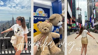 USA vlog 2  Times Square 🏙️ Top of the Rock 😍 amp Build a Bear 🐻 [upl. by Ardna430]