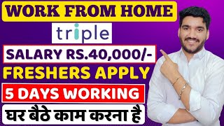 Best Work From Home Job 2024  Salary 40K😍 Online Job At Home  Remote Jobs For Freshers [upl. by Delila103]