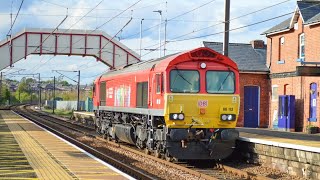 6 tone from 66113 at Chesterlestreet running 0K01  Tyne yard – Tees new Yard [upl. by Ethelstan]