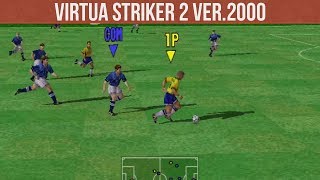 Virtua Striker 2 ver2000 Gameplay  Redream [upl. by Orfurd516]