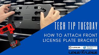 How to Install the Front License Plate Bracket and License Plate on your Lexus  Tech Tip Tuesday [upl. by Norene]