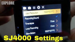 SJCAM SJ4000 Action Camera Settings for Moto Vlog [upl. by Alemat74]