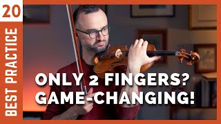 2finger exercise for shifting vibrato sound production amp high positions violin technique [upl. by Miza]